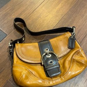 Small coach leather handbag